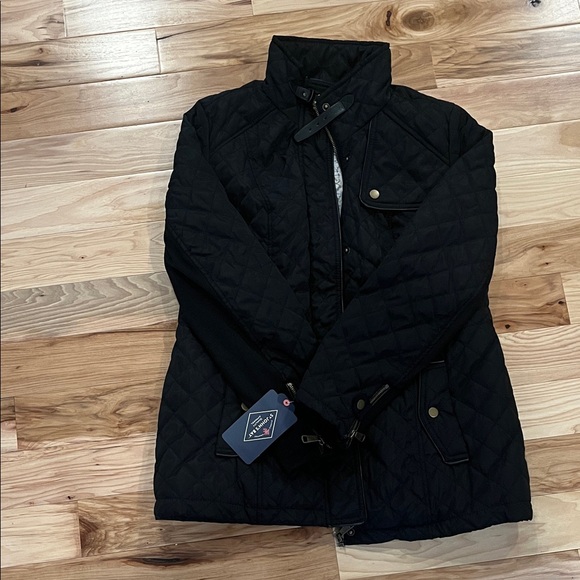 St. John's Bay Jackets & Blazers - St. John's Bay Black Quilted Utility Jacket